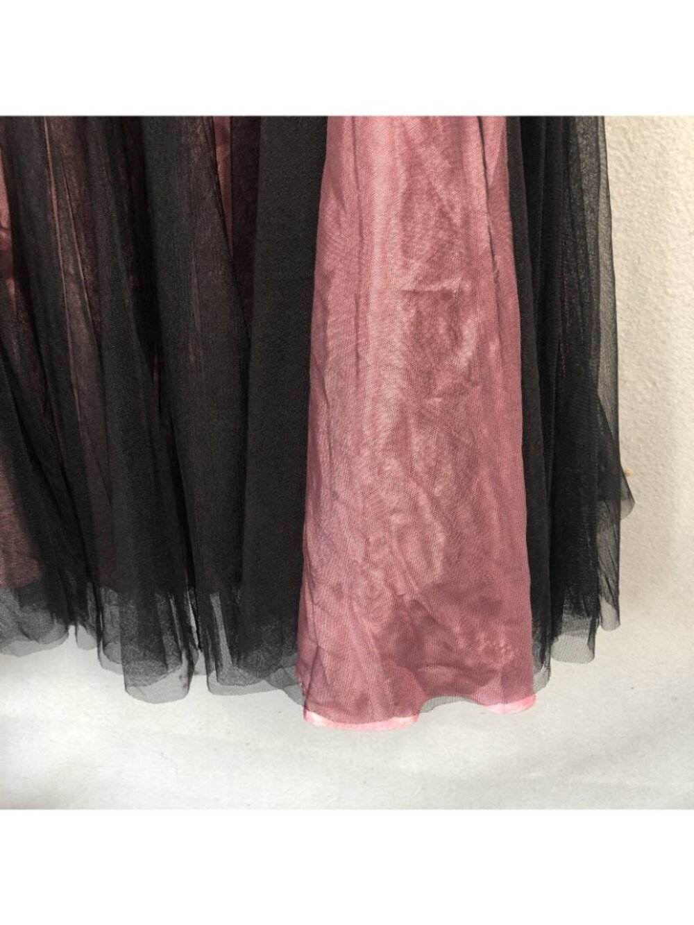 Betsy & Adam Dress Women 6 Purple Black Mesh Whimsigoth Fairy Grunge Y2K Halter - Picture 12 of 16